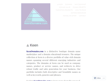 Tablet Screenshot of keendomains.com